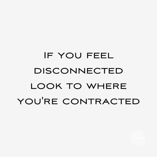 I have had many clients in the last two weeks come to me because they feel disconnected. Disconnected from the world around them. Disconnected from purpose. Disconnected from even the ground they rest upon. ⁣
⁣
This is a very scary feeling because it makes us then sink into a space of feeling purposeless or aimless. We very easily slide into shadowy spaces that engulf us. ⁣
⁣
The antidote is to look to those places we are contracted. To the trauma that has been unhealed or under-processed. To the places where we've been plugged into unhealthy or limiting beliefs. ⁣
⁣
Any place where we feel a sense of contract is an area where we are holding ourselves off. And in order to do this, my guides want us to understand this very, very deeply as its applicable for so many of us....this is the place where all our resources, our vitality our generative energy is being siphoned. ⁣
⁣
Because contract takes up energy. ⁣
⁣
And when our energy is going to the contraction it is not available for our expansion. We feel uninspired. Directionless and burdened by more of our past than we are elated at the possibility the future holds. ⁣
⁣
The answer, though it's not a simple one to put in action, is to lean into the places of contract. To heal, clear, and seal. To do the work and to put away the notion that we have to go through this alone. ⁣
⁣
There are guides here to assist.